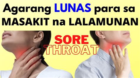 gamot para sa sakit ng lalamunan